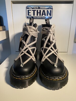 Rick Owens x Dr. Martens 1460 Bex Laced Ankle Boots | eBay UK