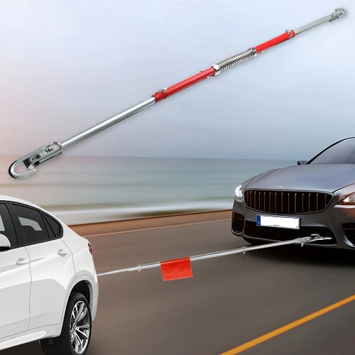 3 Ton 3000kg Towpole Car Van Recovery Towing Bar Tow Pole + Damper Spring + Bag - Picture 9 of 15
