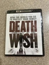 Death Wish (4K & Blu-ray) Bruce Willis 2018 - Brand New & Sealed (Box Shipping)