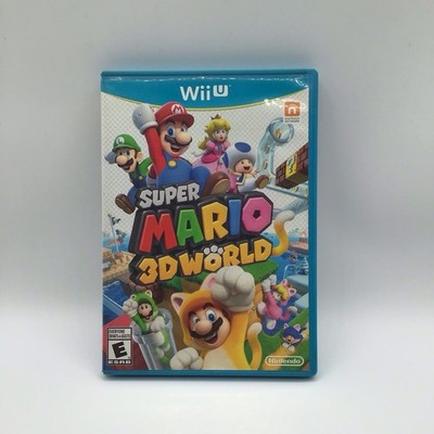 Super Mario 3D World for Nintendo Wii video game with box untested scratches