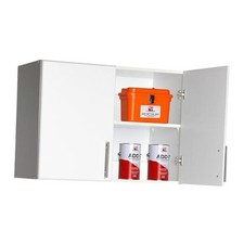 : Elite Wall WEW-3224 Garage with Storage 32" W x 24" H x 16" D Cabinet White