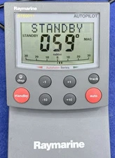 Raymarine ST6001+ Auto Pilot Control Head Display W/ Cover - NEW LCD SCREEN!