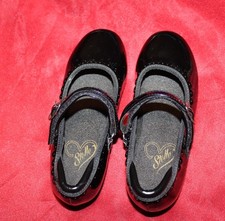 Stelle Black Patent Tap Shoes Girls Size 13 Mary Jane Dance Shoes