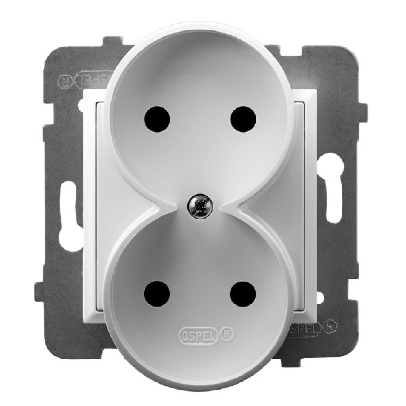 ARIA Double Socket White GP-2UR/m/00