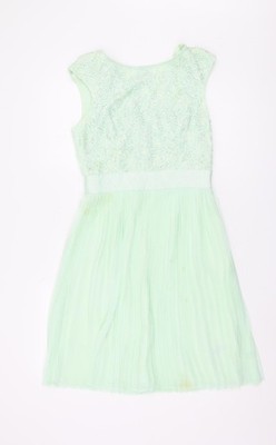 Ted Baker Damen grün Fit & Flare Kleid Größe 6