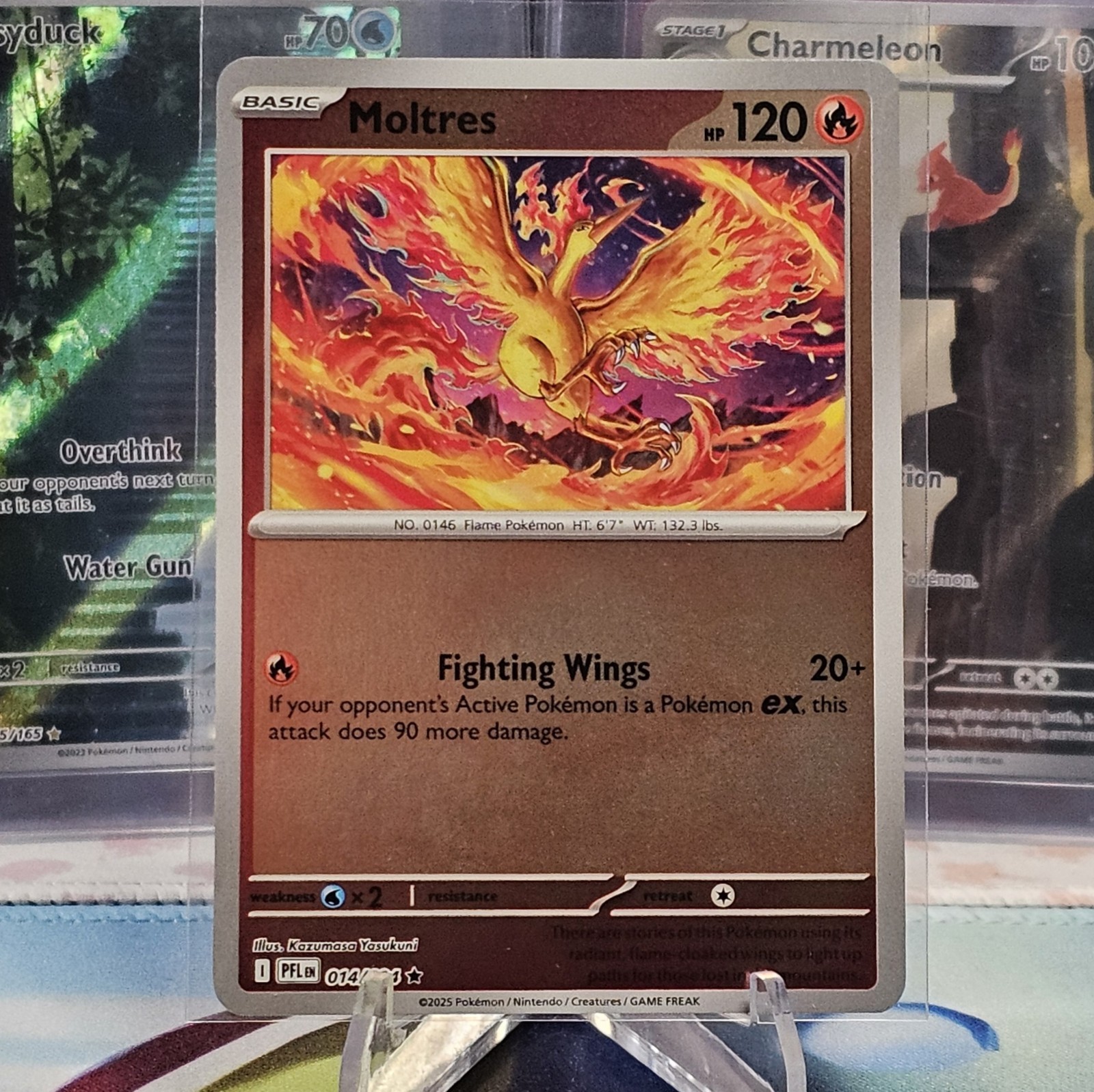 Moltres 014/094 Reverse Holo Rare ME02: Phantasmal Flames NM