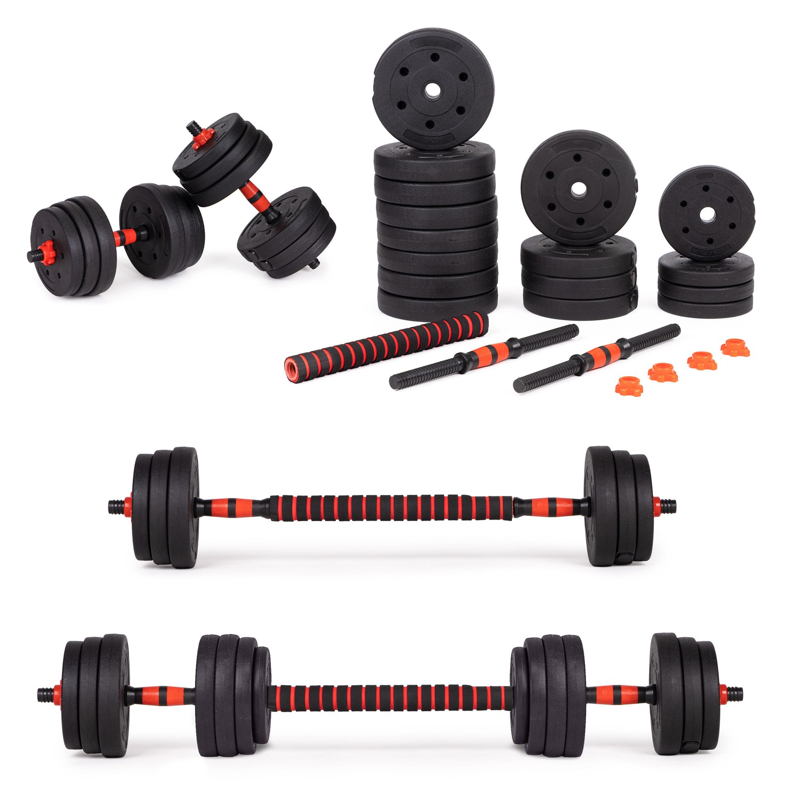 5903769976898 Hantle regulowane 2x20 kg sztanga zestaw 40 kg gryf MOVEPRO MOVEPR 13890₽