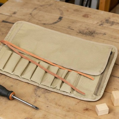 Werkzeugrolle mit 8 Fächern großes Fassungsvermögen Werkzeugtasche tragbar