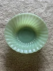 TWO Jadite Jade-Ite Shell Swirl Vegetable Serving Bowl 8.5"Anchor Hocking