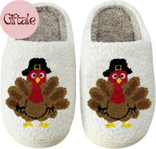 Cute Animal Slippers for Women Men Winter Fluffy Warm House Slippers Soft Plush