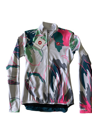 Castelli Women s Cycling Jersey Long Sleeve Full Zip Small Multicolor NWT