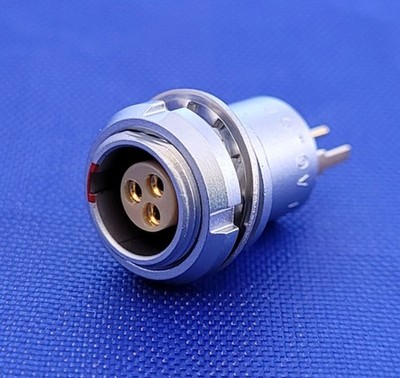 EAG.0B.303.CLN LEMO CIRCULAR CONNECTOR RECEPTACLES, FIXED REAR PANEL MOUNT