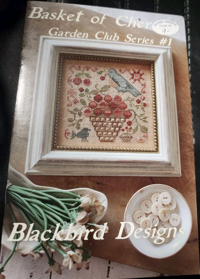 Blackbird Designs Garden Club Series Cross Stitch #1, 6, & 11 With 21 DMC Floss - Image 2 of 4