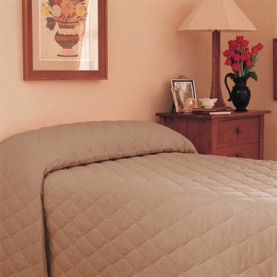 MARTEX  Bedspread,116 in L,Khaki 30AC95