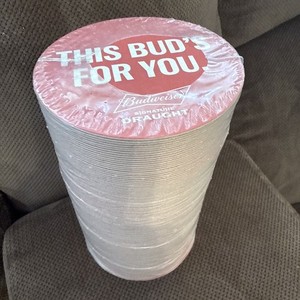 Budweiser Beer Coasters Sealed Lot Of 100