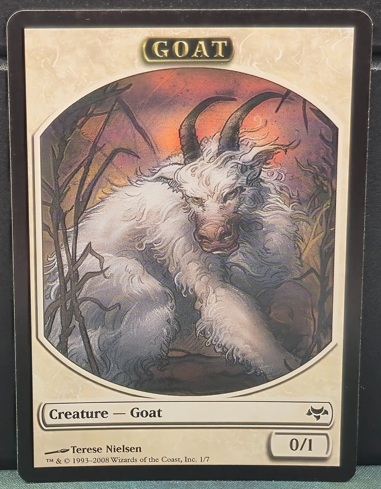 Goat Token 1/7 Eventide Card Game Near Mint MTG TCG Creature 0/1 White