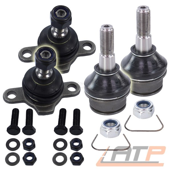 4X Traggelenk Vorne Oben Unten Links Rechts FÜR VW Transporter BUS T4 BJ 90-03-image