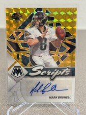 2022 Panini Mosaic Mark Brunell GOLD Prizm Auto /10 SSP Autograph Card