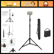 9.19 FT Aluminum Alloy Tripod for Cameras, Lights  Accessories - Heavy Duty Sup