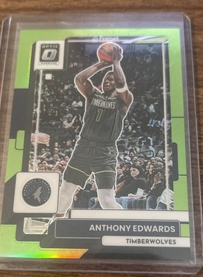 2022-23 Panini Donruss Optic - Anthony Edwards #45 Lime Green Prizm /149