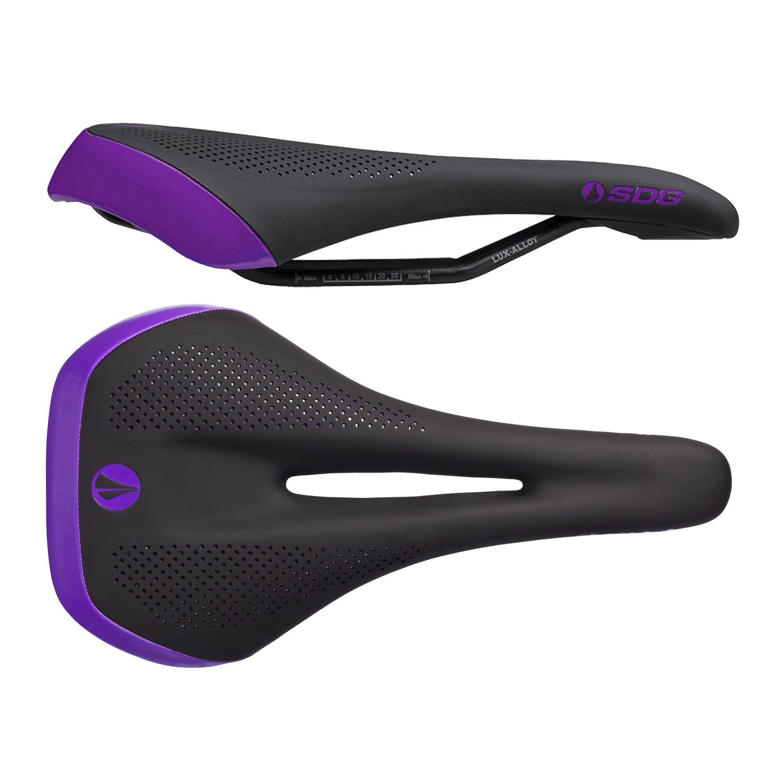 Женское седло SDG Allure V2 из сплава Lux Черный Фиолетовый 21790₽