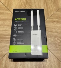 BrosTrend AC1200 Outdoor WiFi Extender Long Range, Dual Band 5GHz  2.4GHz, IP65