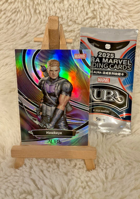 2025 Kakawow Aura Marvel AM-I-51 Hawkeye Silver Holo Refractor