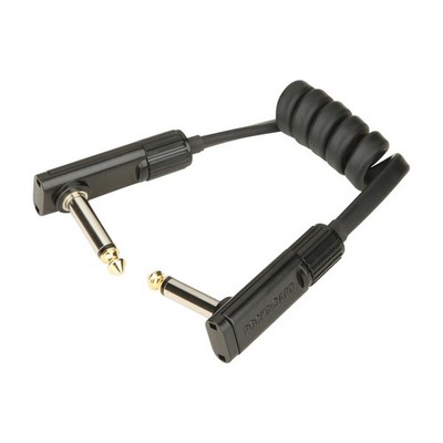 Rockboard Black Coiled Series Flat Patch Cable 30 cm - Patchkabel