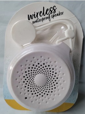 Vivitar Wireless Waterproof White Speaker Suction Cup Attachment & Built In Mic