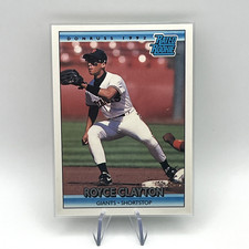 1992 Donruss Rated Rookie Royce Clayton #397 Giants Rookie Baseball Card NM. rookie card picture