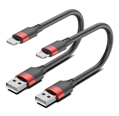 6 Inch iPhone Charger Cord, MFi Certified Short USB to Lightning Cable for Power