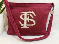 Borsa a tracolla vintage anni 90 SAK maglia Florida State University FSU granato usata in ottime condizioni