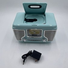 Crosley CR612B-AB Corsair Tabletop AM/FM Bluetooth Radio Aqua Blue