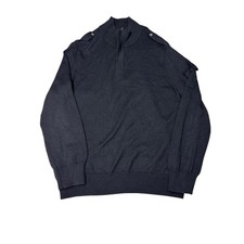 Banana Republic Men's Dark Gray Wool Blend Quarter Zip Sweater Size XL