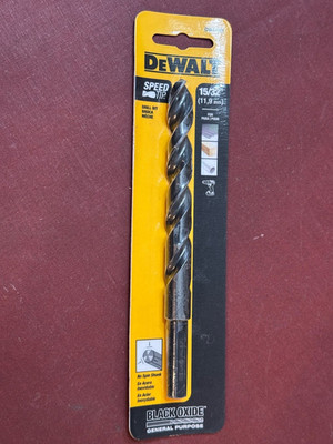 DeWalt Speed Tip 15/32'', Model #DW1130, Black Oxide, No Spin Shank