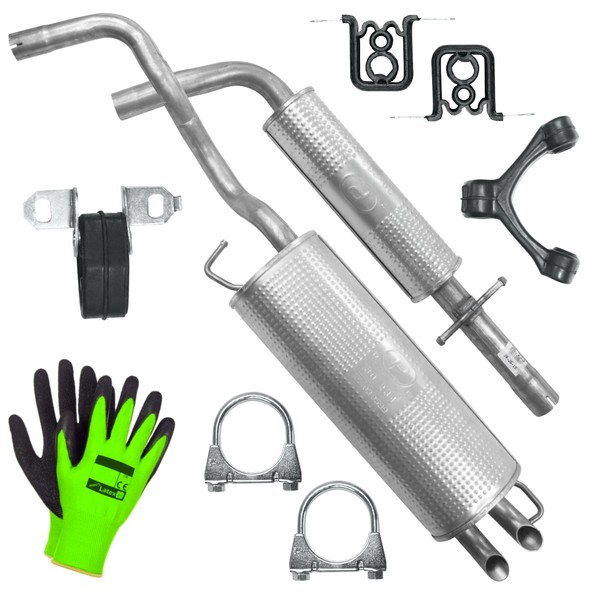SchalldäMpferset Auspuff FüR Audi A3 8L FließHeck 1.6 (1996-06/2003)-image
