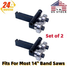 Upper/Lower Bandsaw Ball Bearing Blades Guide Aluminium For Most 14" Band Saws