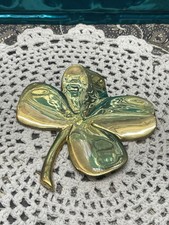 Brass Clover Paperweight