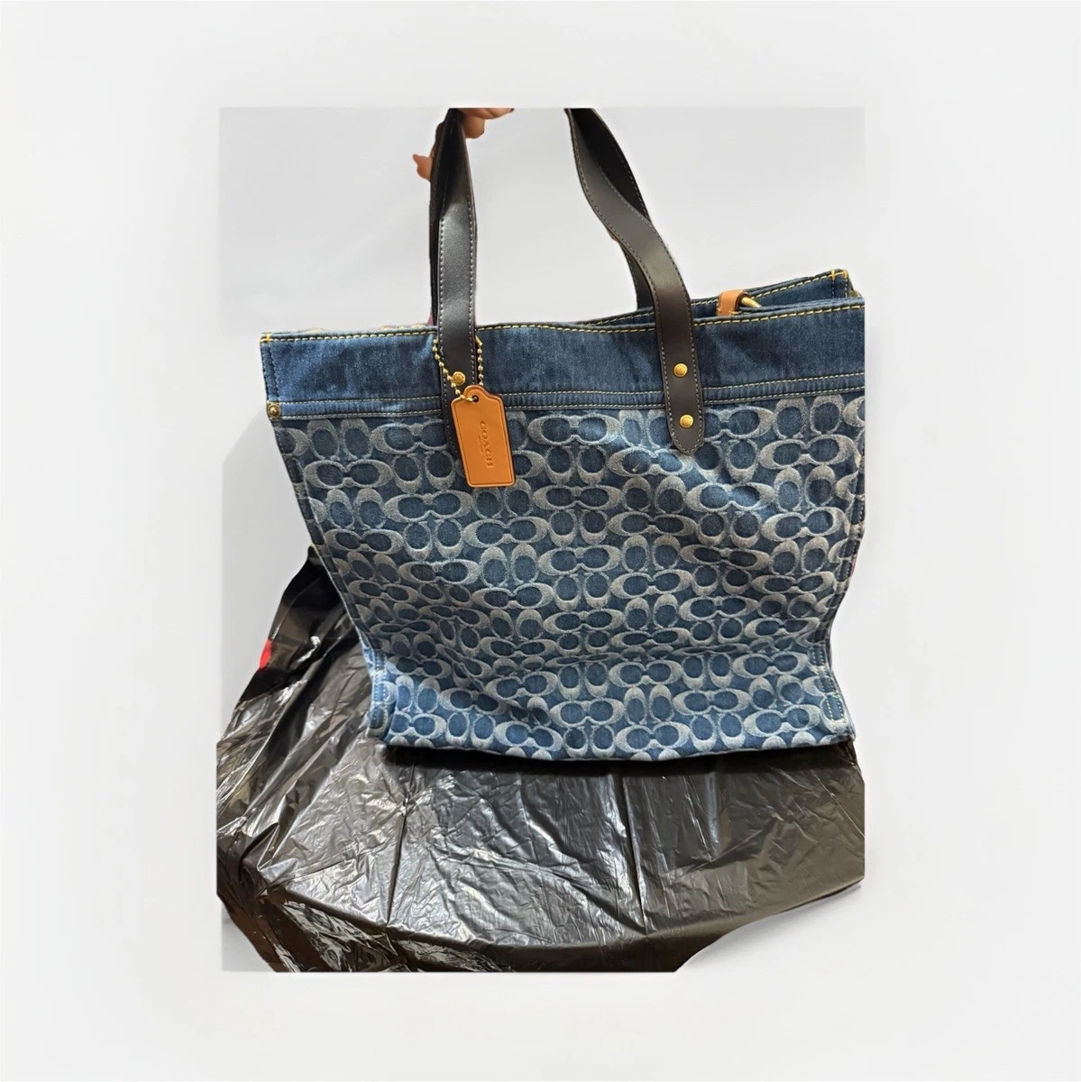 Coach Denim Exterior Tote Bags & Handbags for Women | eBay