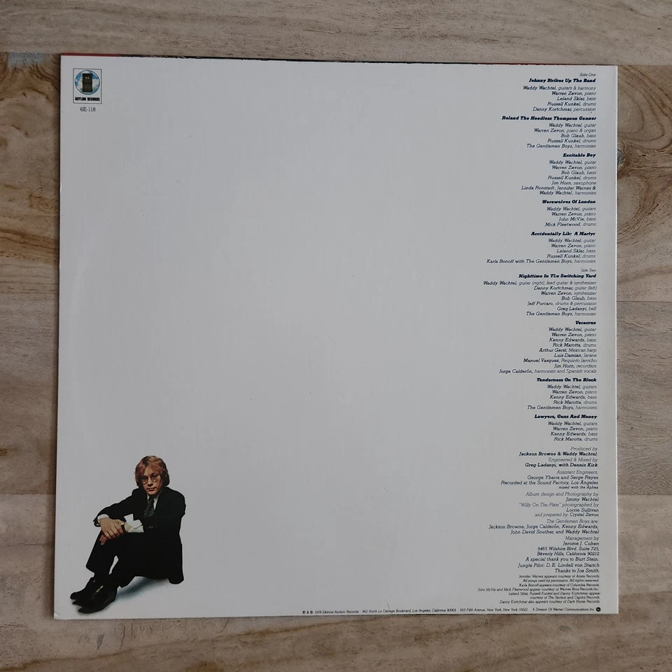 Warren Zevon - Excitable Boy Vinyl LP Asylum Records 1978 Original Press NM / EX - Image 2 of 4