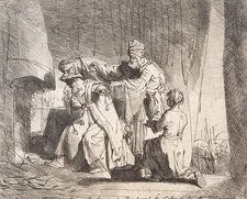 18thC Etchings After Rembrandt by Picart Crozat Collection Laid Paper Old Master