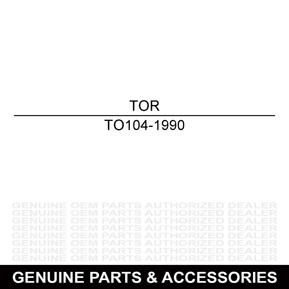 Toro 104-1990 Std Bucket Tooth Bar Kit