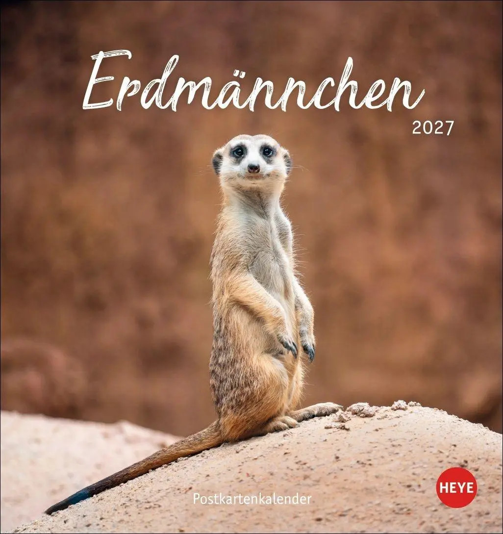 Erdmännchen Postkartenkalender 2027 | Heye | Kalender | Postkartenkalender Heye - Bild 7