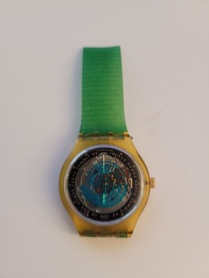 Swatch Uhr 1991 ''In our hands Earth Summit 92'' selbstaufladend durch Bewegung