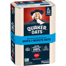 Quaker Quick 1-Minute Oats 160 oz Whole Grain, Heart Healthy Food