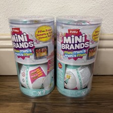 ZURU Mini Brands Mini Minis Fill The Fridge 2 Pack X4 balls Surprise Toys NEW
