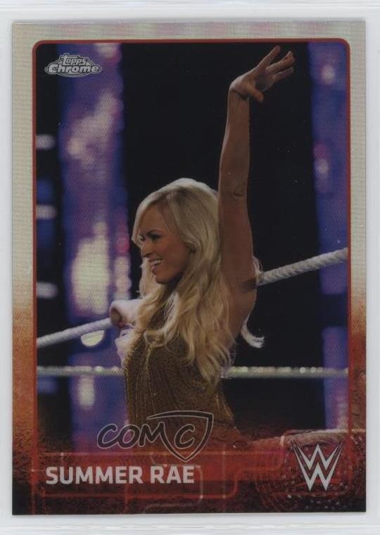 2015 Topps Chrome WWE Refractor Summer Rae #68 5w0
