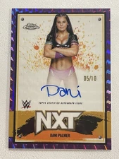 2025 Topps WWE Chrome Dani Palmer NXT Purple Auto /10