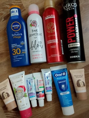 Beauty-/Pflege-Set: NIVEA Sun SPF 30, alverde Body Spray, LACURA Duschgel