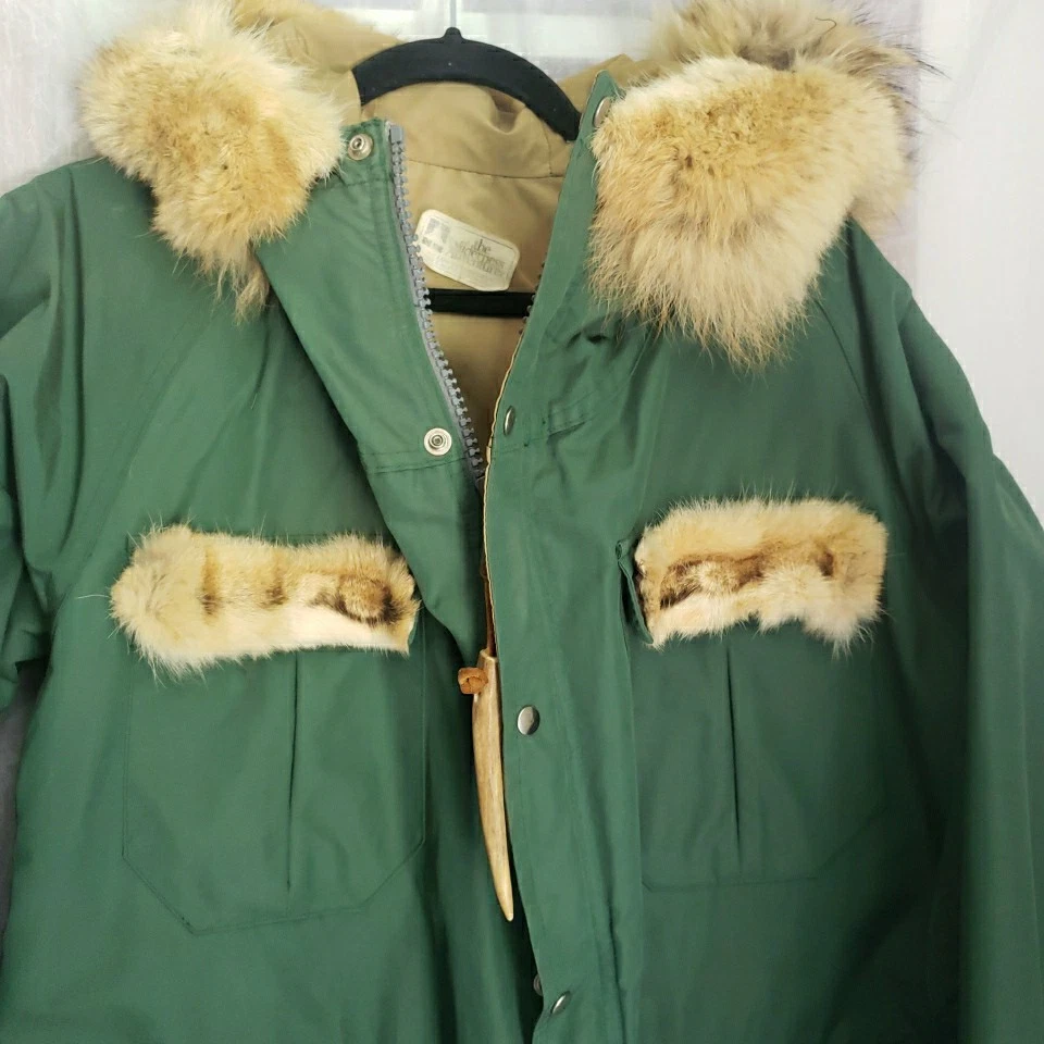 Chaqueta Parka Montaña Vintage Sierra Designs 60/40 Verde Imitación Piel Lluvia Talla M Foto 2 de 4